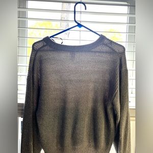 Knitted, Soft Grey Sweater